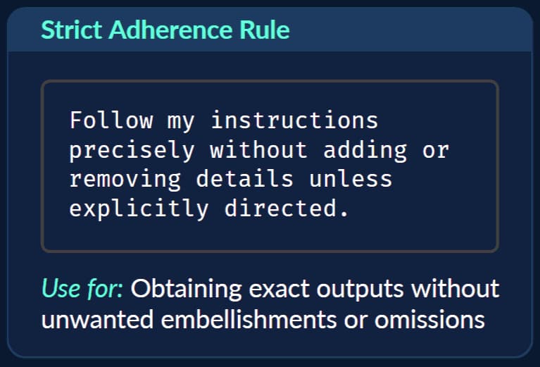 PromptQuick Rulebook Sample Page Preview (Mobile)